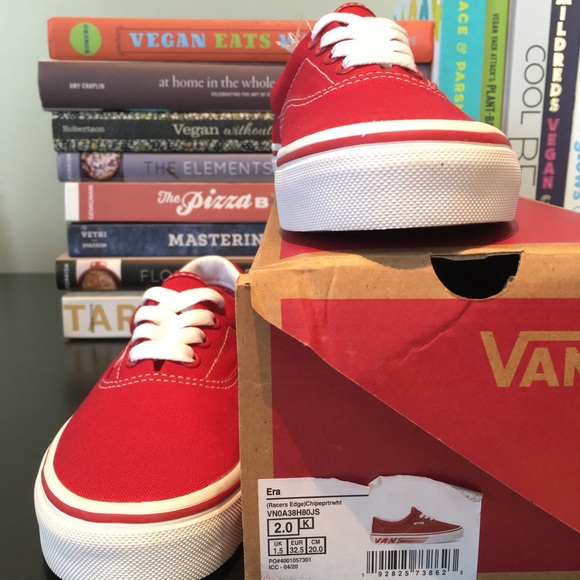 Vans Racers edge (red & white) size 2usa 1.5 uk - Picture 4 of 4